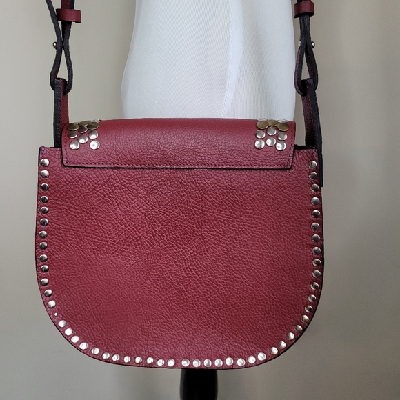 Sofia Ferrari red studded saddlebag - Picture 4 of 10